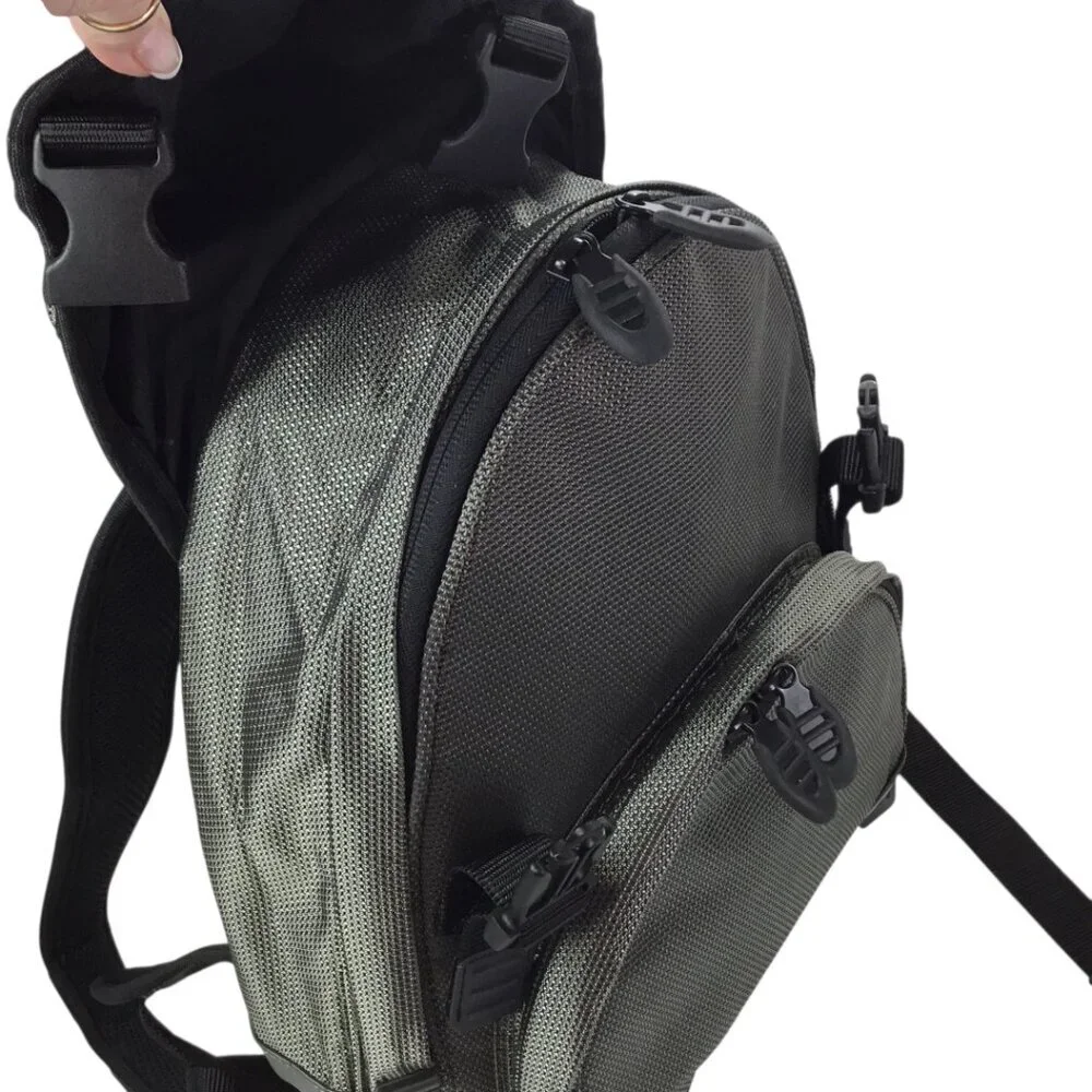 Tumi T2 Backpack Laptop Travel Bag Tech Ballistic Daypack Gunmetal Gray Padded